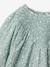 Girl's blouse with smocked sleeves ivory+sage green+vanilla - vertbaudet enfant 