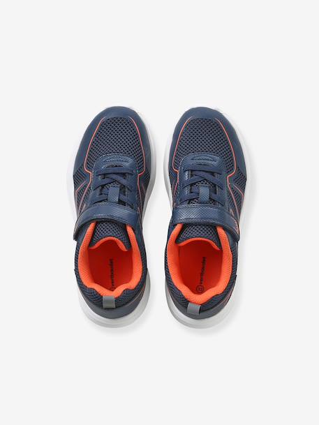 Sports trainers with touch-fastening strap for boys navy blue - vertbaudet enfant 