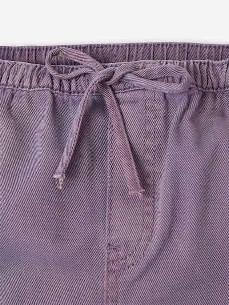 Wide-leg trousers for girls mauve+purple clover - vertbaudet enfant 