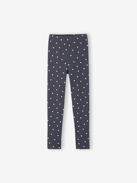Pack of 3 leggings for girls ink blue+vanilla - vertbaudet enfant 