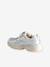 Touch-fastening textile trainers for girls silver - vertbaudet enfant 