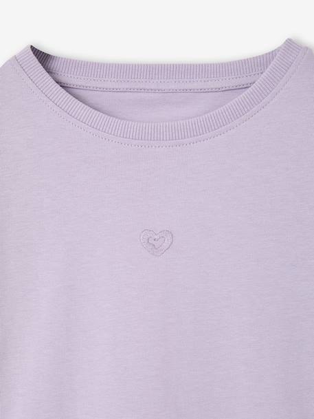 Long-sleeved T-shirt for girls mauve+plum - vertbaudet enfant 
