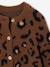 Gilet fille motif maille mousseuse chocolat+écru+marron+vert - vertbaudet enfant 