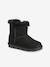 Zip-up textile boots for girls black - vertbaudet enfant 