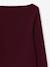 Lot de 2 t-shirts en côtes fille bordeaux+gris chiné - vertbaudet enfant 