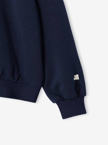 Zip-up sweatshirt for girls slate grey - vertbaudet enfant 