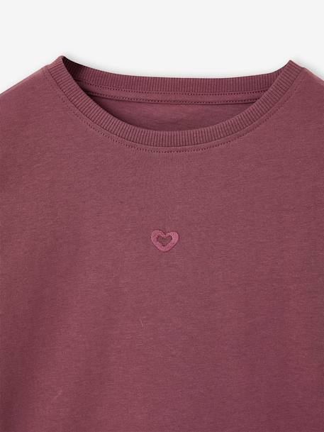 Long-sleeved T-shirt for girls mauve+plum - vertbaudet enfant 