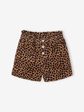 Fille-Short en velours forme paperbag fille