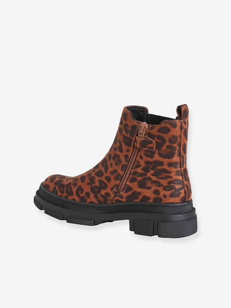 Boots fille zippées marron chiné - vertbaudet enfant 