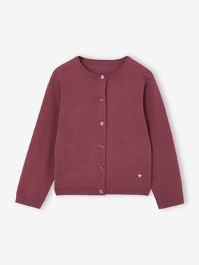 -Fine Knit Basics Cardigan for Girls