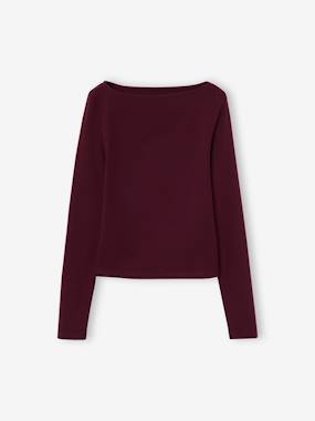 Fille-Lot de 2 t-shirts en côtes fille