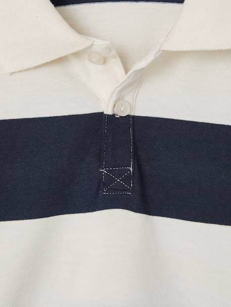 Lot de 2 polos garçon manches longues marine+vert - vertbaudet enfant 