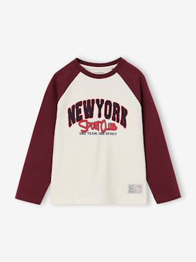 T-shirt manches longues raglan garçon - vertbaudet enfant Garçon-T-shirt manches longues raglan garçon