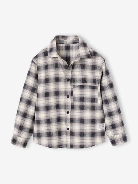Long-sleeved shirt for boys grey - vertbaudet enfant 