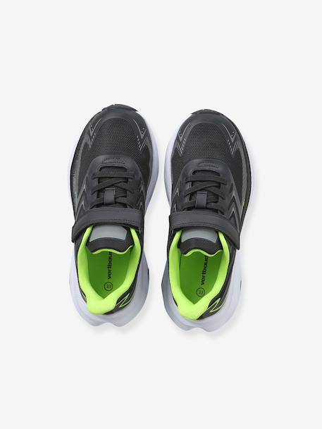 Trainers in textile with touch-fastening strap for boys black - vertbaudet enfant 