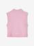 Sleeveless knitted cardigan with front button for girls lilac+vanilla - vertbaudet enfant 
