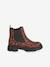 Zip-up boots for girls marl brown - vertbaudet enfant 