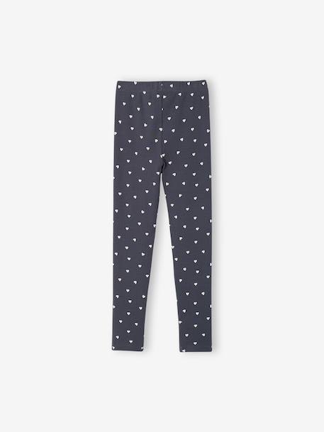 Pack of 3 leggings for girls ink blue+vanilla - vertbaudet enfant 