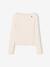 Lot de 2 t-shirts en côtes fille bordeaux+gris chiné - vertbaudet enfant 