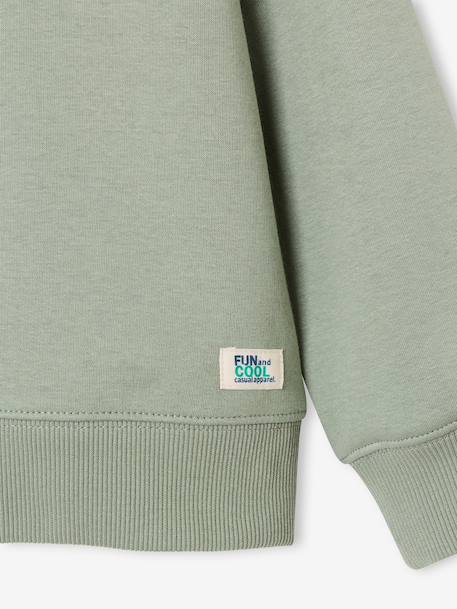 Pack of 2 crew neck sweatshirts for boys sage green - vertbaudet enfant 