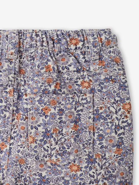 Wide-leg trousers for baby girls blue - vertbaudet enfant 