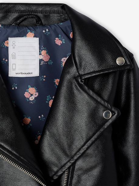 Veste perfecto fille noir - vertbaudet enfant 