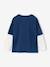 Long-sleeved T-shirt with layered look for boys navy blue - vertbaudet enfant 