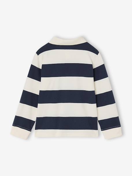 Pack of 2 Long-Sleeved Polo Shirts for Boys green+navy blue - vertbaudet enfant 