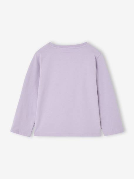 Long-sleeved T-shirt for girls mauve+plum - vertbaudet enfant 