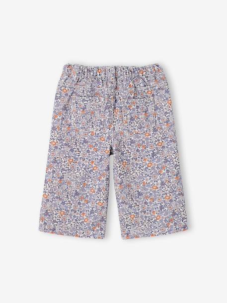 Wide-leg trousers for baby girls blue - vertbaudet enfant 
