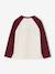 Long-sleeved raglan T-shirt for boys bordeaux red - vertbaudet enfant 