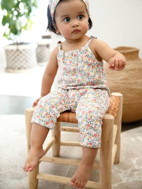 Fleece Jumpsuit & Hairband Set for Baby Girls  - vertbaudet enfant