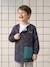customisable zip-up smock for boys night blue - vertbaudet enfant 