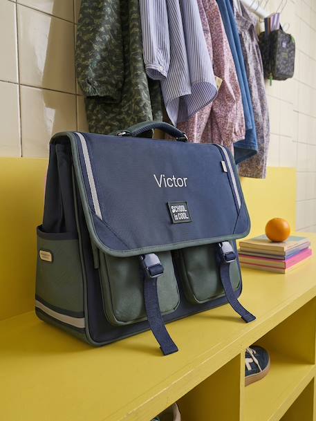 Charlie school bag for boys deep blue - vertbaudet enfant 
