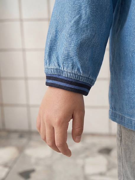 Tablier garçon personnalisable bleu jean - vertbaudet enfant 