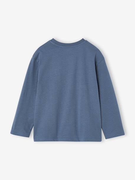 Long-sleeved T-shirt for boys medium blue - vertbaudet enfant 