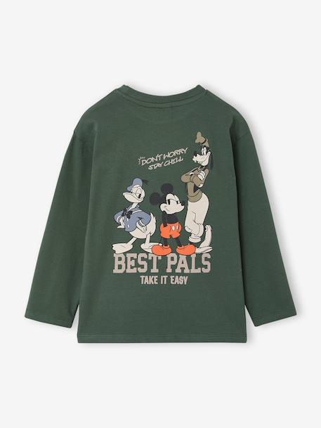T-shirt manches longues Mickey garçon vert - vertbaudet enfant 