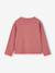 Long-sleeved T-shirt for girls anthracite+ecru+old rose - vertbaudet enfant 