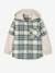 2-in-1 Two Fabric Shirt for Boys chequered green+chequered white - vertbaudet enfant 