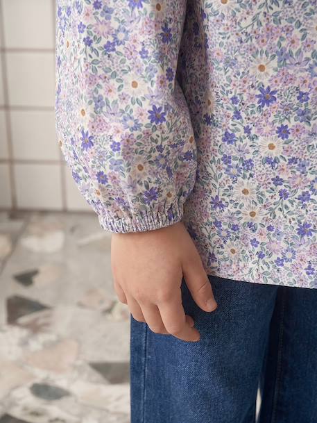 customisable pinafore apron for girls soft lilac - vertbaudet enfant 
