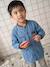 customisable school smock for boys denim blue - vertbaudet enfant 