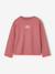 Long-sleeved T-shirt for girls anthracite+ecru+old rose - vertbaudet enfant 