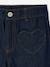 Jean large fille bleu moyen+denim brut - vertbaudet enfant 