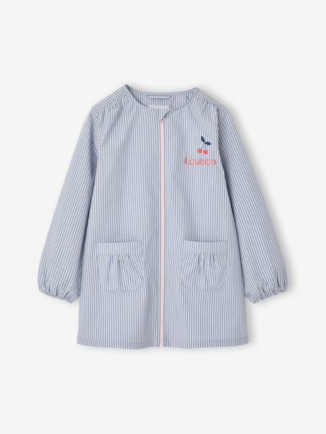 customisable smock for girls blue - vertbaudet enfant 