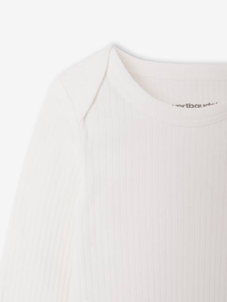 Pack of 3 long-sleeved bodysuits for baby caramel - vertbaudet enfant 