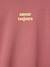 Long-sleeved T-shirt for girls anthracite+ecru+old rose - vertbaudet enfant 
