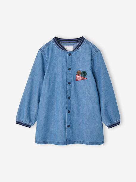 Tablier garçon personnalisable bleu jean - vertbaudet enfant 