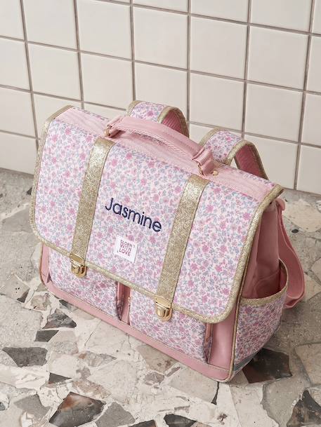 Cartable fille personnalisable rose dragée - vertbaudet enfant 