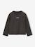 Long-sleeved T-shirt for girls anthracite+ecru+old rose - vertbaudet enfant 
