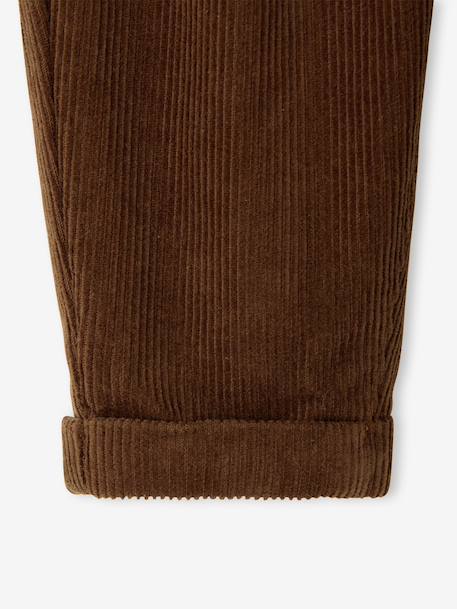 Corduroy Trousers for Babies brown+caramel+grey blue+lichen - vertbaudet enfant 